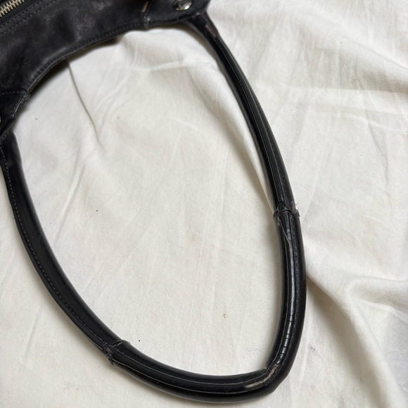 COACH Bleeker F14383 Black Leather Tote Shoulder Bag Purse - Picture 7 of 16